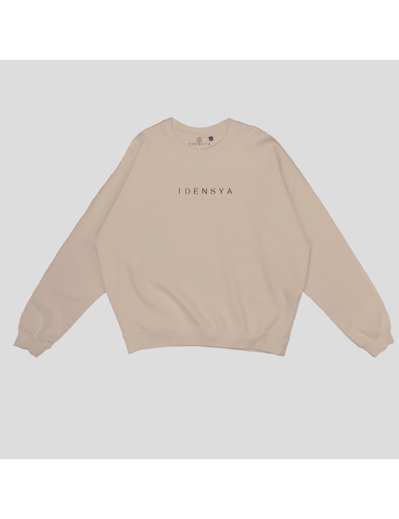 Pull col rond - Crewneck - Beige